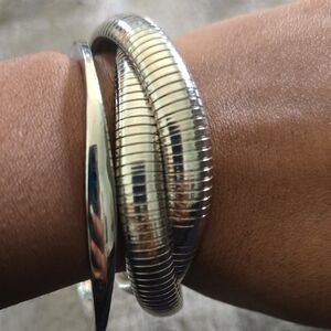 Cookie Lee Silver Tone Metal Bracelet Set